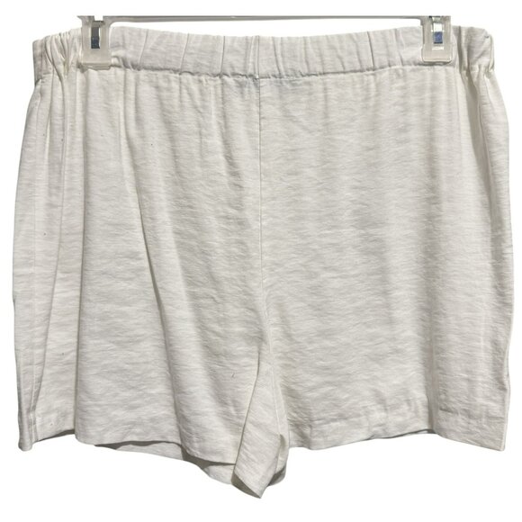 Zara White Linen Blend Pull-On Skort Sz XL Perfect for Summer Beach Picnic - Picture 2 of 3